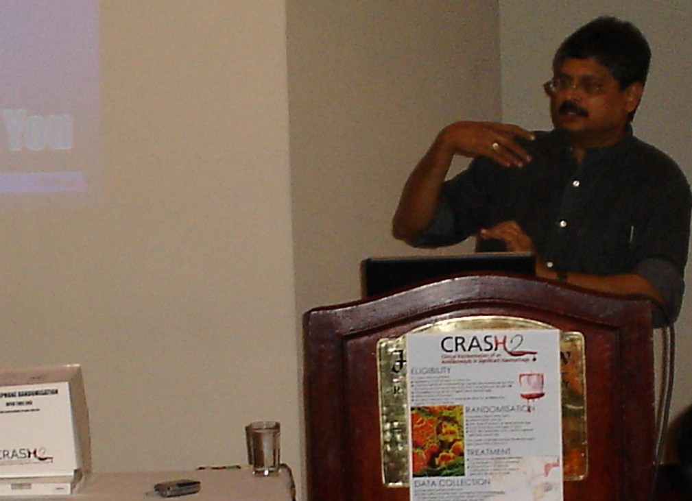 Dr Ravi presenting