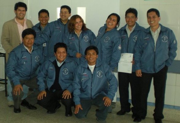 Team at Hipolito Unanue with their new jackets